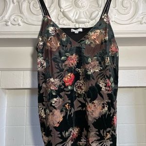 Floral Velvet Tank